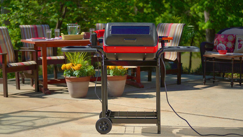 Asador Eléctrico Para Carro Con Parrilla Americana De Mesa