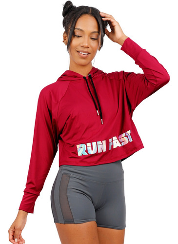 Polera Run Fast - Wine / Mcc Fitness