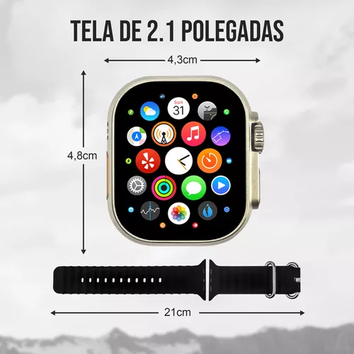 HW68 ULTRA 49mm 2.1 polegada tela hd nfc smartwatch 