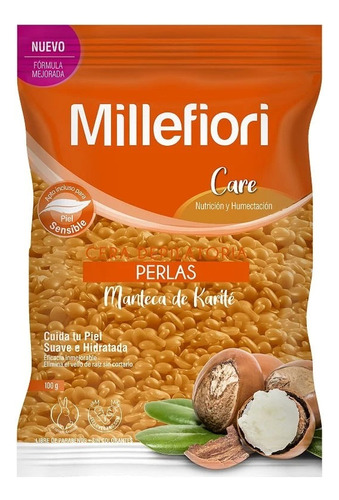 Cera Depilatoria En Perlas Natural Bolsa 100 G