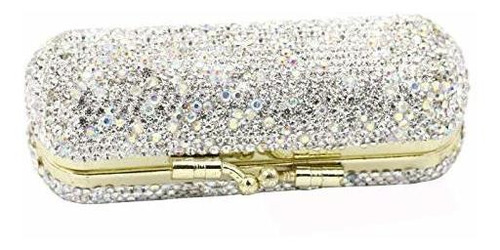 Bestbling Bling Rhinestone Crystal Lápiz Labial Estuche Orga