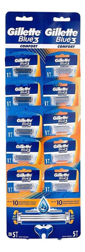 Maquina De Afeitar Desechable Gillette Blue3 Pack X16 Und