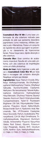 Cosmobeauty Filtro Solar Blur M Bege Fps 75 + Pincel
