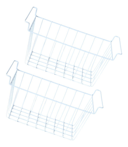 2x Cesta De Alambre Para 44,5 Cm X 24,5 Cm X 20 Cm