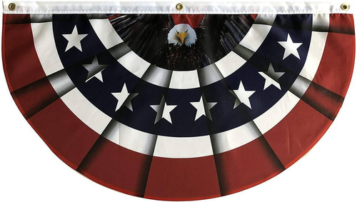 Bandera Del Empavesado Patriótico Del Águila Americana 45 