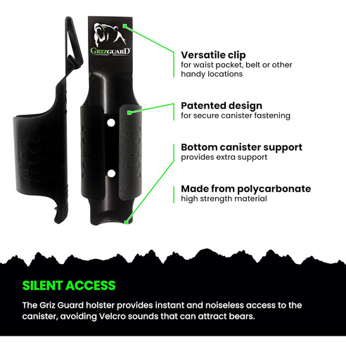 Udap Bear - Funda De Spray De Pimienta Con Clip Para Cintur