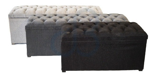 Baulera Capitone Chenille 140cm Calidad Premium Envio Gratis