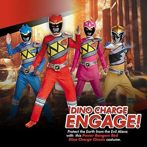 Disfraz De Power Rangers Rojo Para Niño. Traje De Power Ran