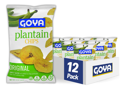 Foods - Chips De Plátano, Original, 5 Oz (paquete De 12)