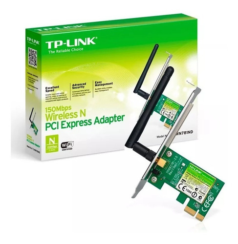 Imagen 4 de 6 de Placa Red Wifi Tp Link Wn781nd 150mbps Lite N Pci-e