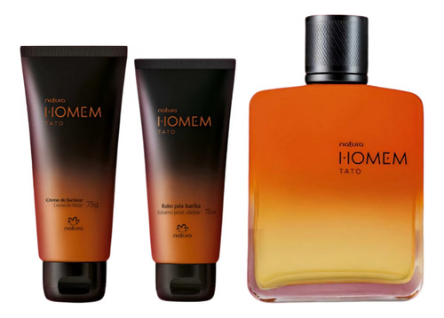 Kit Homem Tato Para Barba 2 Cremas De Barbear 75 Ml