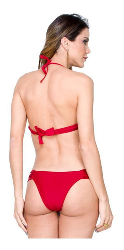 Imagem 2 de 2 de Biquini Com Bojo Bolha Maré Brasil - Vermelho