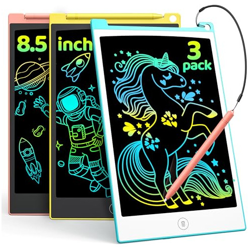 Set De 3 Tabletas De Escritura Lcd, Tableta De Dibujo D...