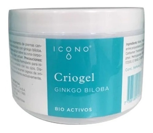 Criogel Icono 500 Grs Gel Frio Tratamiento Piernas 