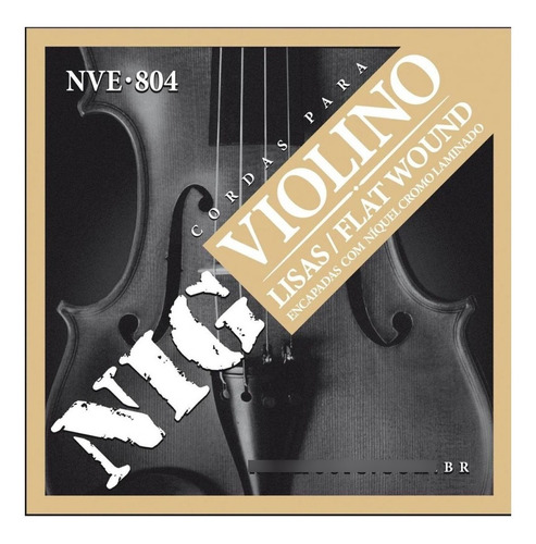 Encordoamento Para Violino Nig Nve804
