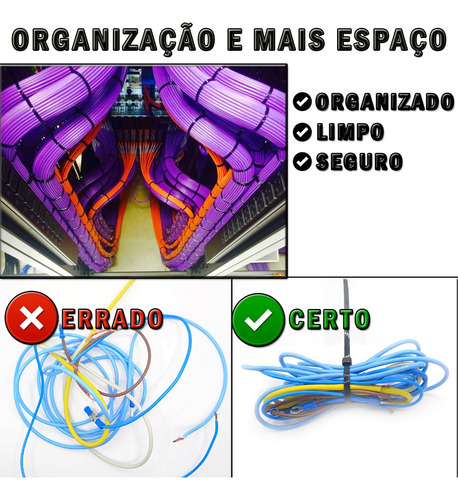 Enforca Gato 350x4,8mm Enforca Gato Presilha Preta 20 Pçs
