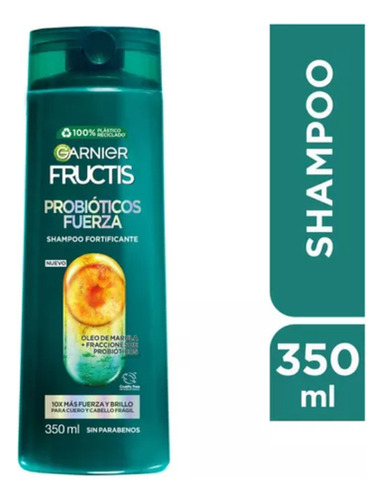 Shampoo Fructis Probióticos Fuerza 350ml