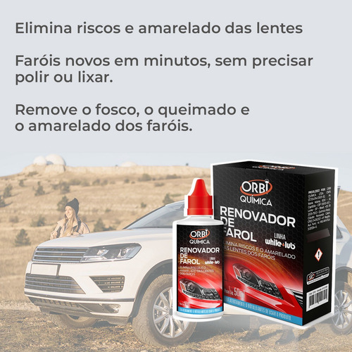 Renovador Farol Elimina Riscos Limpa Amarelado Efeito