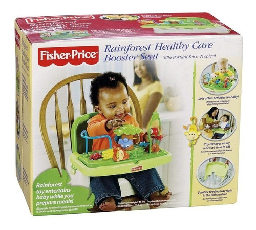 Silla De Comer Rainforest Con Jugueteros 3alturas Unisex