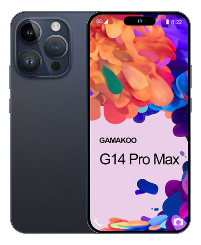 Smartphone Desbloqueado Gamakoo G14 Pro Max 5g, 7, 256 Gb, A