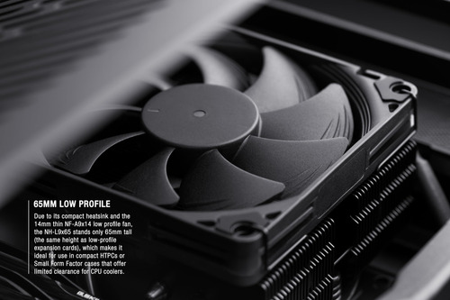 Resfriador De Cpu Noctua Nh-l9x65 Chromax. Preto De Baixo Pe