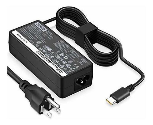 Cargador De Portátil Usb-c 65w 45w Para Lenovo Chromebook 10