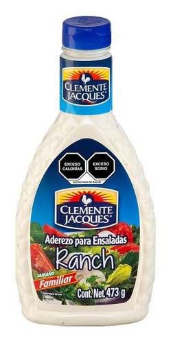 Aderezo Clemente Jacques Ranch 473g