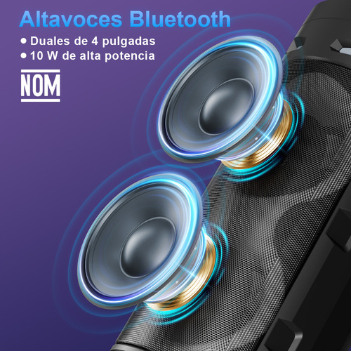 Recargable Subwoofer De Audio Portátil Inalámbrico Bocinas