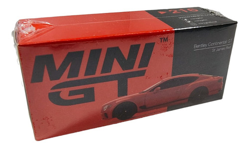 Bentley Continental Gt St. James Red #216 - Mini Gt (1/64)