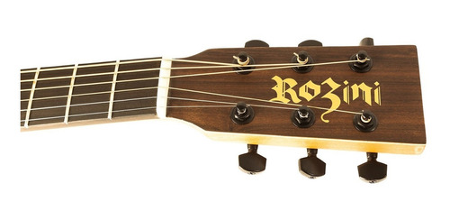 Imagem 6 de 8 de Violão Rozini Presença Brasil Rx115 Mini Fosco Edge Aço