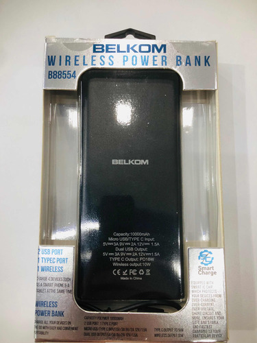Powe Bank Wireless 10000 Mah Belkom