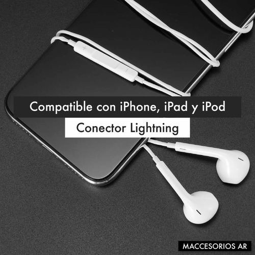Imagen 7 de 10 de Auricular Compatible iPhone iPad Llamadas Música