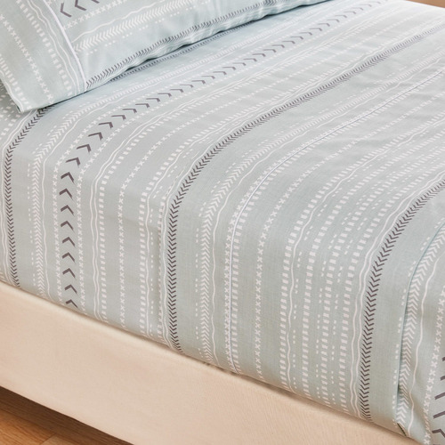 Sábanas 1.5 Plaza Arredo Estampas Ondas