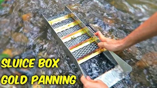 Sluice Box Alfombra Lavar Oro Draga Criba Canaleta T. Fisica