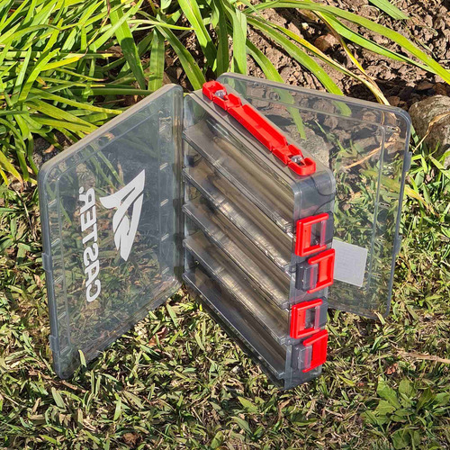 Imagen 3 de 4 de Caja Caster Para Señuelos Doble Faz 12 Divisiones 21x17x5cm