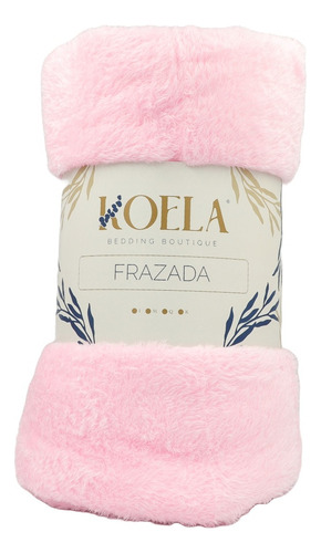 Combo: 2 Cobijas Borrega Ultra Suaves Matrimonial Jumbo Color Rosa Claro Diseño Liso