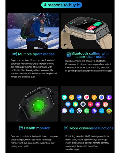 Para Reloj Inteligente Para Exteriores Con Llamadas