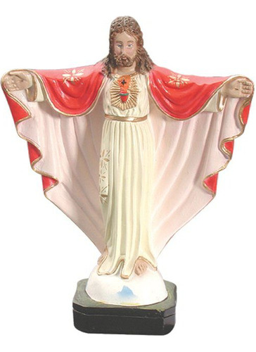 Figura Imagen Cristo Redentor Rojo 20cm