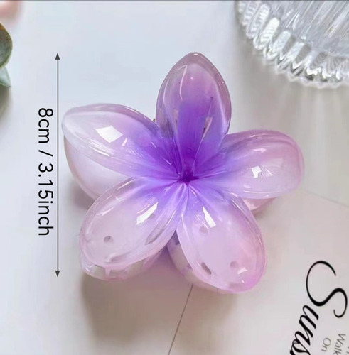 6 Horquillas Acrílicas Coloridas En Forma De Huevo Con Empuñ