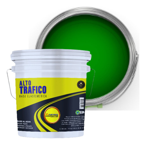 Pintura Alto Trafico, Verde Pasto  Galón 4lts