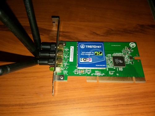 Adaptador De Red Pci Trendnet Tew-623pi Wi-fi 300mbps 3 Ant