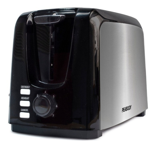 Imagen 4 de 10 de Tostadora Electrica Peabody Pe-t1305 2 Panes 7 Niveles Tosta