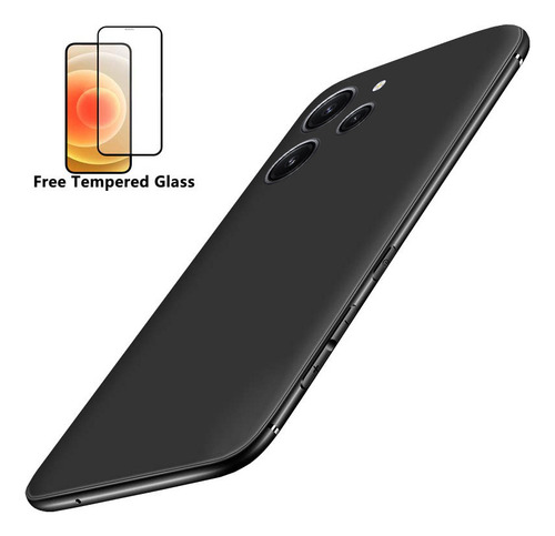 .ay Capa Para Xiaomi Redmi 12 Soft Slim Com Vidro