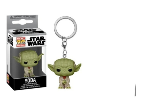 Llavero Yoda Pocket Pop Funko 5cm Con Caja Star Wars Nuevo