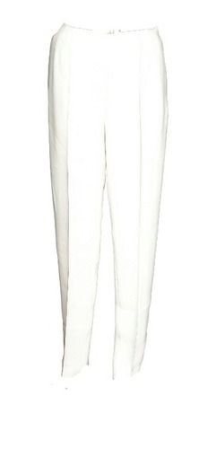 Pantalon Blanco Forrado Liz Claiborne, Formal, Talla 8 Usa