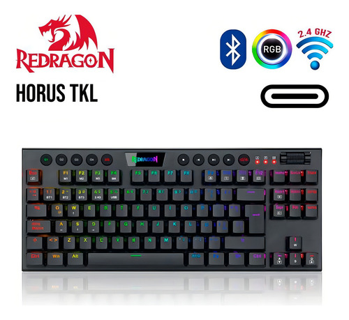 Teclado Inalambrico Redragon Horus Tkl Switch Red Español