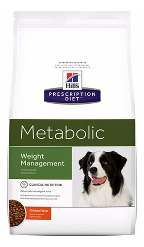 Alimento Hill's Prescription Diet Metabolic para perro adulto todos los tamaños sabor pollo en bolsa de 3.49kg