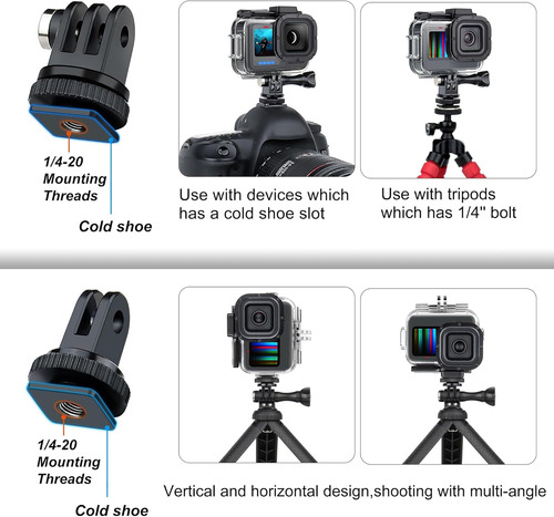 Soonsun Funda Estanca Con Filtros De Buceo Para Gopro Her...