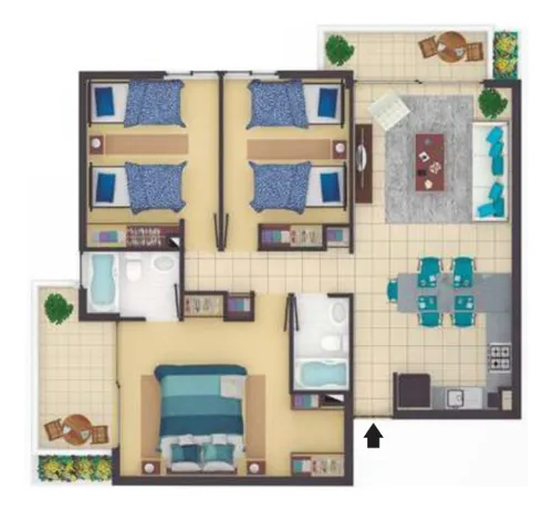 Hermoso Departamento En Quebrada De La Candelaria