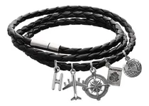 Comprar Pulsera Viajero Wanderlust Brazalete Viajero Dije Avión Brújula Mundo Pasaporte Regalo Viajero Mochilero Pulsera Moda 